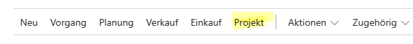 Projektbudget - Projekt