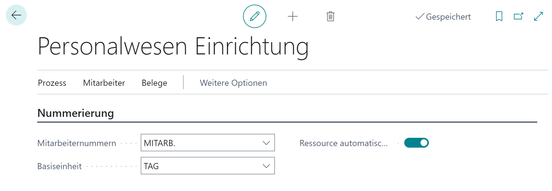 Personalwesen Einrichtung