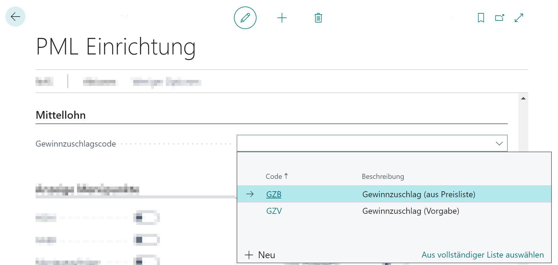 Gewinnzuschlagscode einrichten